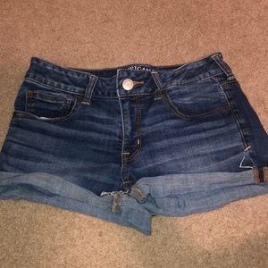 Blue jean shorts